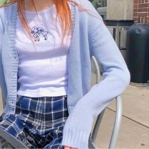 Brandy Melville Blue Billie Cardigan